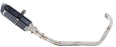 Pot D'échappement Silencieux Système D'échappement Complet sans Lacet pour Yamaha YZF-R15 R125 MT125 MT-15 pour MT 15 125 V3 R125 2008-2019 Échappement De Moto Moto Silencieux (Couleur : Taglia Unica