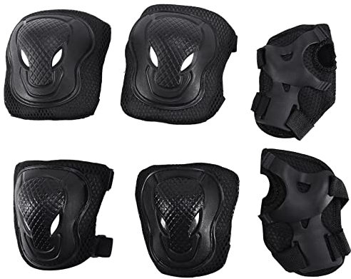 Peukerty Protection des genoux et des coudes - Protection - Kit de protection pour adultes - Équipement de protection pour skate