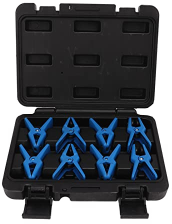 Septpenta 8 Teiliges Flüssigkeitsleitungsstopper Set, Automatischer Flüssigkeitsstopp Klemmsatz, Schlagfest, Verschleißfest für Verschiedene Rohrleitungen, Kann in Bremsleitungen, Kraftstoffleitungen