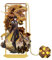 Hanaiette Genshin Impact Figure Metall-Lesezeichen (Zhongli, 1 Stück)