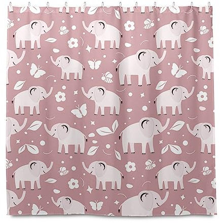 FRODOTGV Rideau de douche motif faune africaine nature sans couture rideau de douche rideau de salle de bain tissu polyester imperméable décoration de salle de bain 183 x 183 cm
