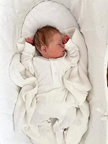 Anano Reborn Baby Puppe Newborn 50cm Silikon Puppen Baby Mädchen Lebensecht Reborn Baby Junge Mit Haaren Lebensechte Haut Und Flexible Arme Beine