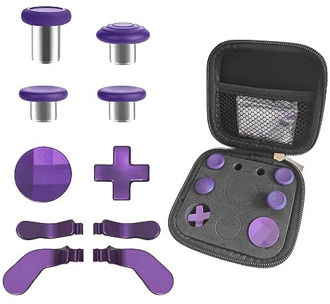 Thumbsticks D-Paddel-Trigger-Tasten, Ersatz für Elite Series 2 Model1797 & Elite Series 2 Core Controller (10-in-1, lila)