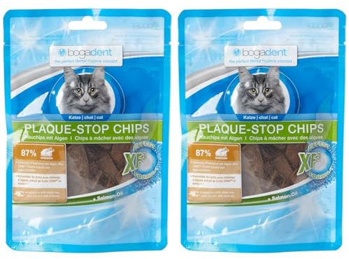 Bogadent Plaque-Stop Chips Katze 50 g, 2er Pack (50 g)