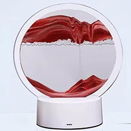 Lampe de table de peinture de sable mouvant, lampe de peinture de sable, lampe de table de sablier en mouvement, image d'art de sable, paysage de sable coulant, ornements de bureau, peinture de sable
