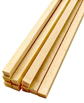 Holzstäbchen vierkant 300x4x4 mm Zuckerwattestäbe Bombon-Stäbchen Stäbchen für Zuckerwatte Basteln und Haushalt (2000 Stück)