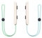 1 paire de sangles de poignet pour manette de jeu Joycon - Pour Nintendo Switch - Blanc