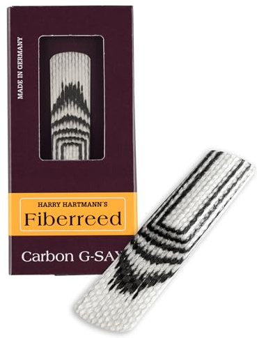 Fiberreed Carbon G-SAX Altsaxophon Blatt – synthetisches Saxophonblatt aus Carbon – Artist Serie – sofort spielbereit – langlebig (H (Hard = 3.5))