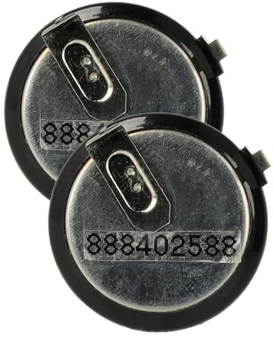 vhbw 2X batería Compatible con BMW 3 Serie E90, 3 Serie E46, 1 Serie E87, 1 Serie E82 Llave del vehículo (20 mAh, 3,6 V, Li-Ion), Negro