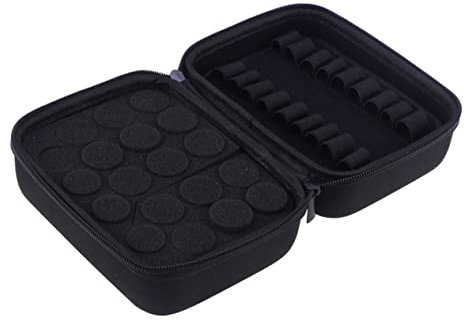 FOMIYES Essential Oils Sample Dropper Bottles Carrying Case Travel Perfume Bottle Portable Storage Box Essential Oil Storage Box Large Capacity Case