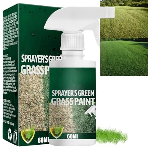 Fast Green Spray Grass and Lawn Paint,Lawn Dye,Green Grass Lawn Spray,Grass Paint Spray for Lawns,Green Grass Spray Paint for LawnLawn Paint Lawn Colorant,Eco-Friendly & Pet Friendly Spray for Grass