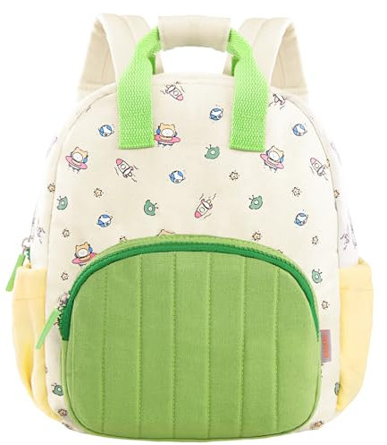 GAGAKU Kinderrucksack Mädchen Junge 30cm Rucksack Kleinkind Kinderrucksack für 2-5 Jahre Kinder kindergartenrucksack Mini Tagesrucksack Reisetasche - Grün Luftschiff