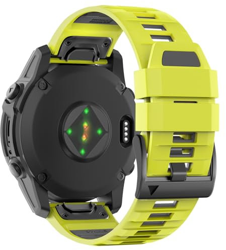 U-LIMVE Armband für Garmin Fenix 8 47mm/Fenix 7 Pro/Fenix 7/Fenix 6 Pro/Fenix 6/Fenix 5/Epix Pro 47mm/Fenix E, QuickFit 22mm Silikon Armband