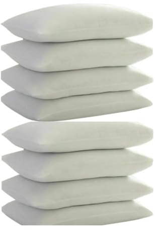 Xania Bedding Soft Poly Cotton Hotel Pillows 8 Pack, Designed For Ultimate Luxury Sleep Experience with Hypoallergenic and Dust Mite Resistance, Premium Quality Hotel Pillow Plain (8)