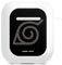 Hülle mit Karabiner kompatibel mit Apple AirPods (2. Generation) Case weiß Schutzhülle mit Schlüsselanhänger Konoha Logo Naruto Shippuden