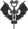 Bat Wine Opener with Wings,2-in-1 Wine & Beer Opener,Wine Accessories,Gifts for Wine Lovers,Alloy Dual-Use Beer Bottle Opener