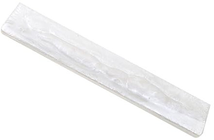 OFFSCH Reposamanos Blanco Almohadilla De Muñeca Para Teclado Almohadilla De Apoyo Muñeca Para Escribir y Trabajar