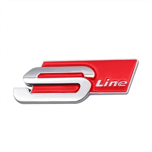 DISANSHAO Emblema Logo Auto per Audi Q7 Sline 2010-2015, Distintivo Logo Emblema Car Body Logo Sticker Auto Stemmi Decorazioni,B