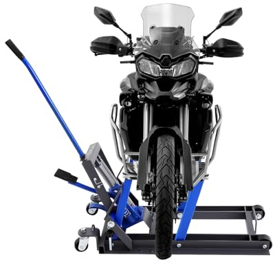 HongKKon Motorrad Hebebühne, 680KG Hydraulischer MotorradstäNder Motorrad Hydraulisch Hebebühne HöHeneinstellbar, ATV Motorrad MontagestäNder für Die Reparatur Von MotorräDern