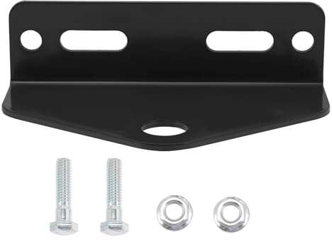 MAGICLULU Attelage de Remorque en Acier Carbone Noir Robuste Résistance aux Chocs pour Tondeuse à Gazon et Usage Extérieur