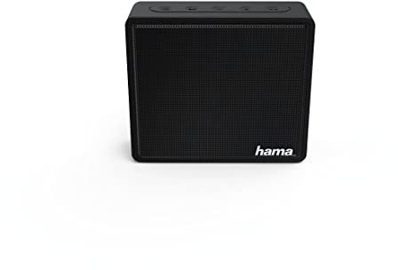 Hama Tragbarer Bluetooth Lautsprecher mit Micro-SD-Kartenslot (kabellose Box zur Musik-Wiedergabe über Smartphone/Tablet, MP3-Wiedergabe, Freisprechfunktion, AUX) Mobile Speaker Box schwarz