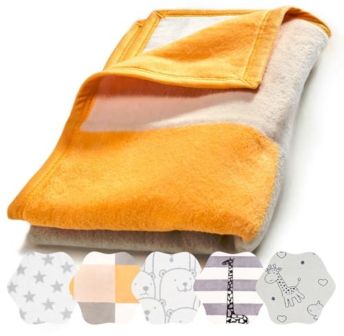 Arus - Babydecke, Butter Scotch, Baumwollmischgewebe, 75x100 cm, 450 gr/cm²