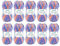 Gründl Color, Vorteilspack: 10 Knäuel à 50 g Filzwolle, Wolle, Flieder-blau-Multicolor, 31 x 32 x 6 cm 2614-43