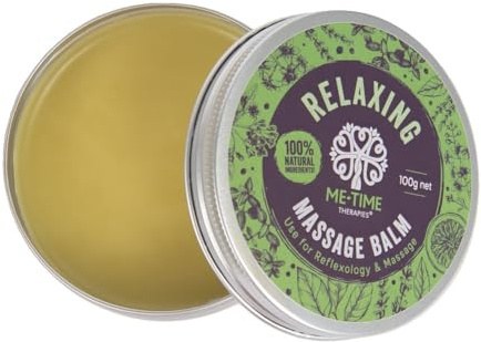 Me Time Relaxing Massage Balm – Reflexology & Aromatherapy Massage | Lavender, Geranium & Bergamot aromatherapy balm for massage therapists and reflexologists