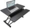 YO YO 80-S (Slim) Standing Desk Converter | For Healthier Lifestyle | Height Adjustable Desk Riser For A Single Monitor | Stand Up Desk Converter | Desk Risers | 80cm | Black
