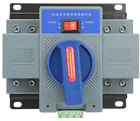 Interruttore di Trasferimento Automatico a Doppia 63A 2P CA 50Hz 230V Commutatore automatico