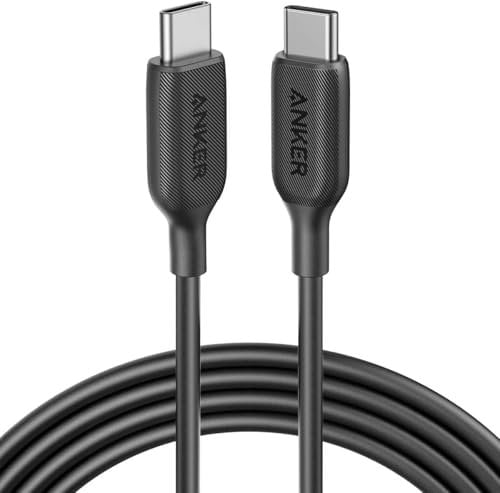 Anker Câble USB C vers USB C,Câble de charge rapide PowerLine III(180cm),Charge 60 W Power Delivery PD pour Apple MacBook,iPad,Samsung Galaxy S10,Pixel et plus