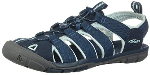 KEEN Damen Clearwater CNX Sandalias, Navy/Blue Glow, 40.5 EU