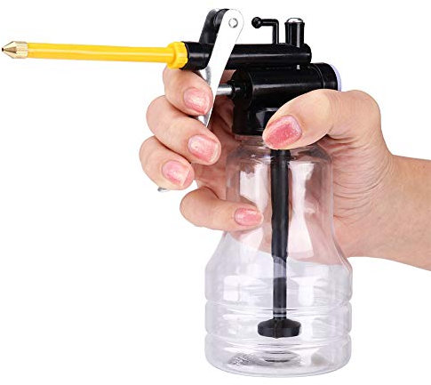 Keenso Hochdrucköler, 250ml Kunststoff Ölkanne Transparent Schmieröl Kanne Manuelle Ölenpistole Ölkanne