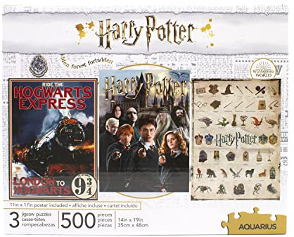 Aquarius Set von 3 Puzzles, jedes enthalt 5000 Teile Harry Potter Puzzle