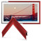 Frame My TV Deco TV-Rahmen aus Legierung, prismatisch, Bonbonrot, nur kompatibel mit Samsung The Frame TV und Pro (32 Zoll, passend für 2021–2025)