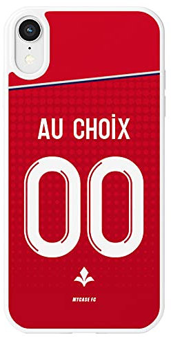 MYCASEFC Coque Football Personnalisable Lille Samsung Galaxy J7 2017 en Silicone. Housse de Foot pour Smartphone personnalisée et fabriquée en France en TPU