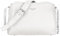 David Jones - Damen Kleine Umhängetasche - Frau Schultertasche PU Leder - Kette Handtasche Crossbody Bag Viele Fächern Taschen Abendtasche Handy Clutch Pochette Elegante Kettentasche - Weiß