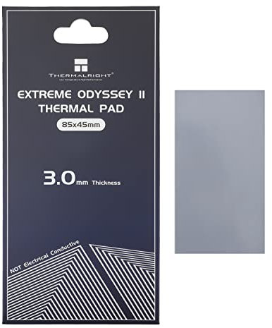 Thermalright Coussin Thermique 14,8W/MK Non conducteur de la Chaleur en Silicone pour dissipateur Thermique pour Ordinateur CPU/GPU/LED Carte Graphique Carte mère Graisse en Silicone Coussin 85x45x3mm