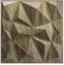 Art3d Texturen 3D Wandpaneele PVC Holz Diamant Design für Innenwand Dekor Packung mit 12 Fliesen 3 ㎡