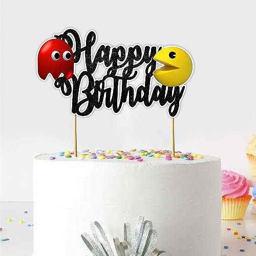 Seyal® Pacmn Ghost Happy Birthday Cake Topper