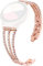 Remplacement Bracelet de Montre Compatible avec Samsung Gear Sport/Galaxy Watch 4 40mm 44mm/ Galaxy Watch 4 Classic 42mm 46mm Bracelet de Montre 155-195 mm, Or Rose
