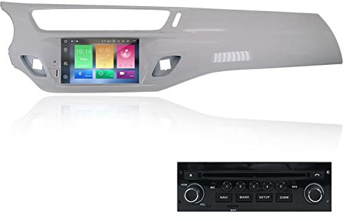 MOOKAKA Android 11 Autoradio 2 din GPS Navigation Kopfeinheit für Citroen C3 DS3 2010-2016 Multimedia Player Auto Stereo Receiver 7 Zoll HD 1080P IPS Touchscreen mit DSP RDS WiFi（MTK,2+16GB