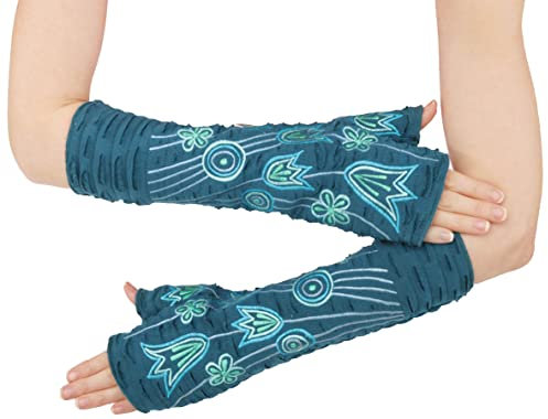 PUREWONDER Damen Armstulpen Pulswärmer Handstulpen hw15 Blau