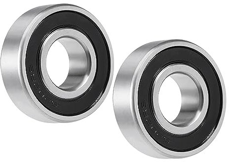 A ABSOPRO 2 Stück 6202-2RS Kugellager Doppelt Abgedichtet 15x35x11mm Chrom Ersatz