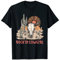 Süßes Kaktushemd aus Kuhfell im Vintage-Stil mit Bullenschädel, Rock'in Cowgirl T-Shirt