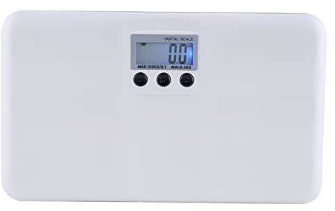 LCD-Digitalwaage, Elektronische Waage mit Ein- und Tara-Funktion, Schwacher Batterie und Sperralarm, Mini-Baby-Haustier-Körperwaage, Bequem zu Bedienen