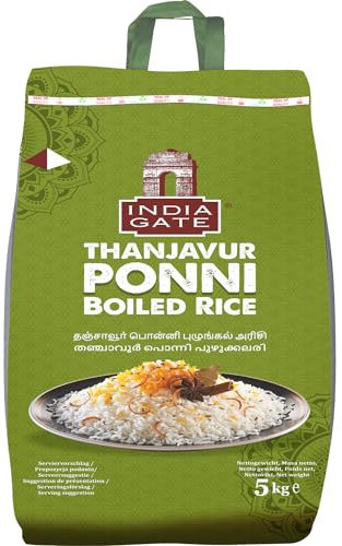 INDIA GATE - Gekochter Reis Ponni - 1 X 5 KG
