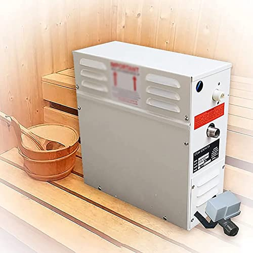 XDLYWUZIQ 3kw, 4.5kw, 6kw, 9kw, 12kw, 15kw, 18kw Dampfgenerator Für Dusche 220v 380v Heimdampfmaschine Saunabad Spa Dampfdusche Mit Digitaler Steuerung Für Heizraum 3-20 M³,380V-18KW