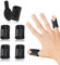 EDNYZAKRN Pack de 5 Attelles de Pouce, Attelle de Doigt pour Doigt à ressorts, Doigt cassé, Arthrite, Protection des doigts pour le Pouce, Index, Majeur, Annulaire, Petit Doigt (Noir)