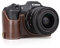 Rieibi EOS R8 Case - Quality PU Leather Half Case for Canon EOSR8 Digital Camera - Protective Grip Cover for Canon EOSR8 EOS R8 - Coffee